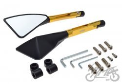 Lusterka HEBE Aluminiowe Czarno Złote